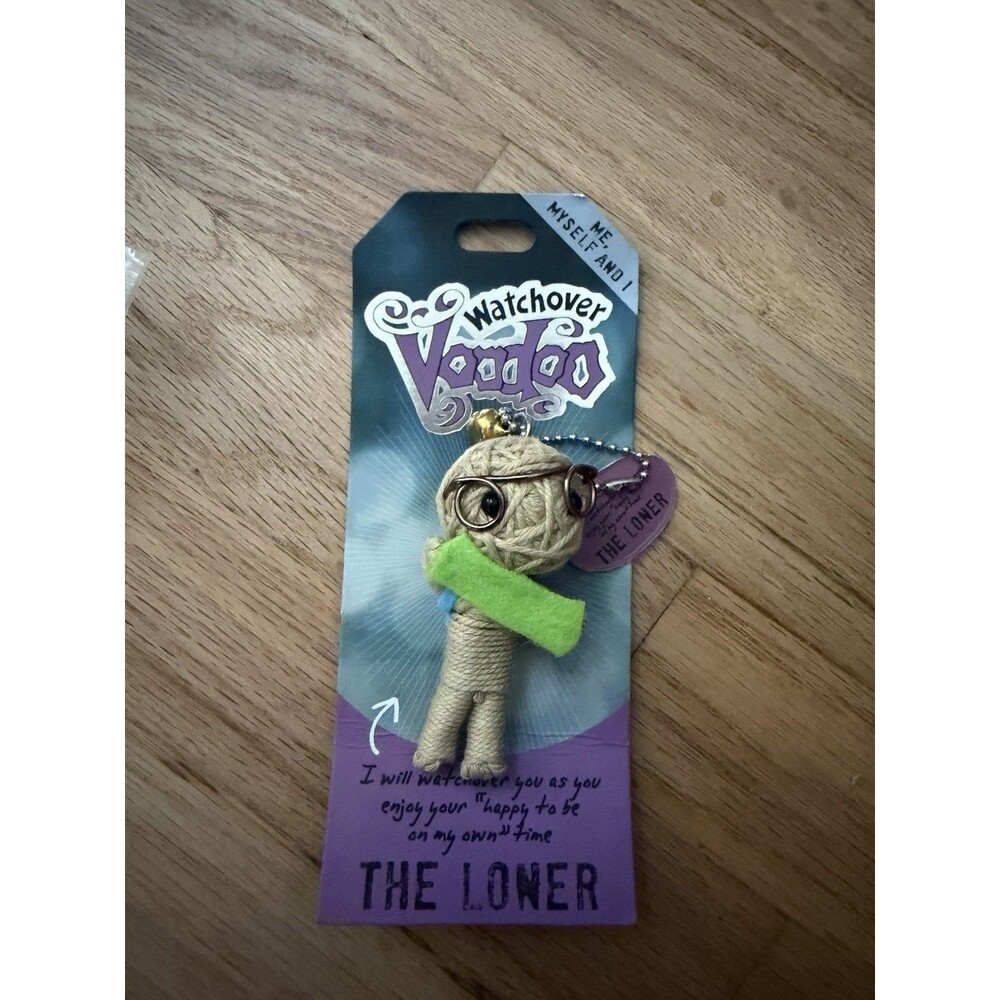 Watchover Voodoo Doll The Loner Charm Keychain "Me, Myself and I" NWT